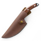 Kitchen Knife with Cherry Wood Handle and Finger Notch Control