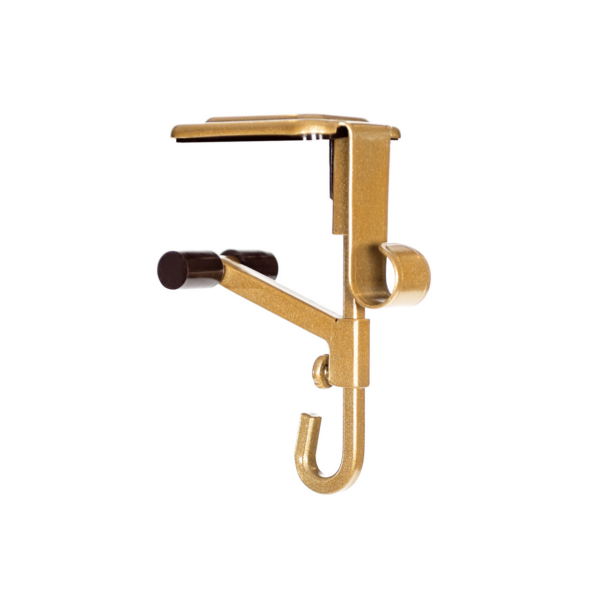 Mantel Stocking Holder with Cantilever Grip and Dual Hooks, Adjustable 0.5-8.5in