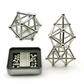 Magnetic Building Set with Metal Tin, 63-Piece Rod Ball Connector Kit