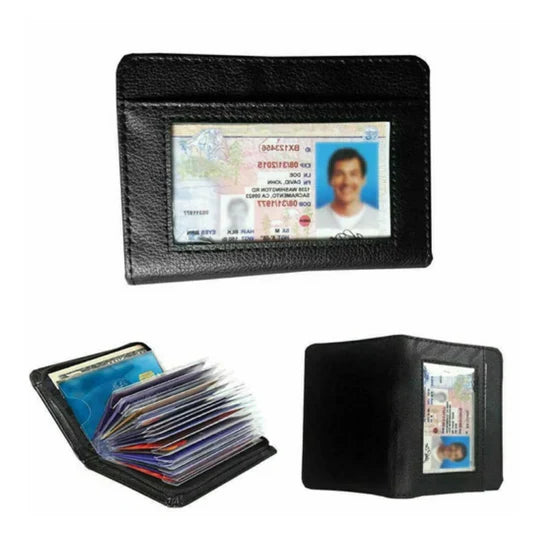 Secure Lock Wallet RFID Blocking Leather Organizer