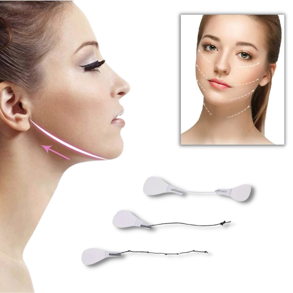 Facial Lift Tape with Medical-Grade Adhesive and Reusable Design, 40 Pieces