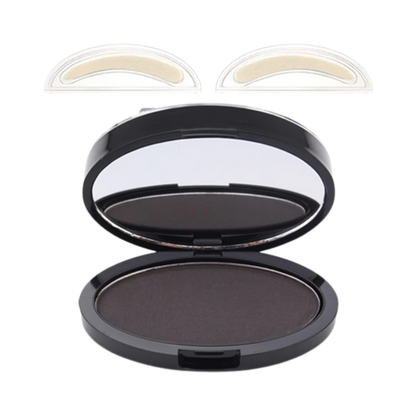 Eyebrow Stamp with Dual Right and Left Stamps and Powder, 3 Shades