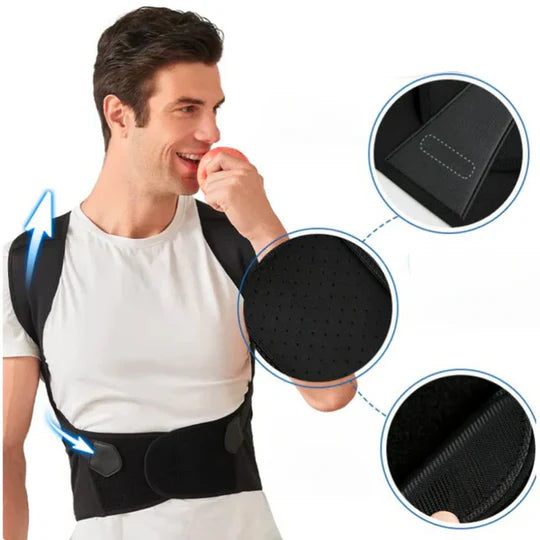 Posture Corrector Brace for Neck and Back Pain Relief