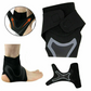 Adjustable Ankle Brace with Neoprene Wrap and Compression Straps