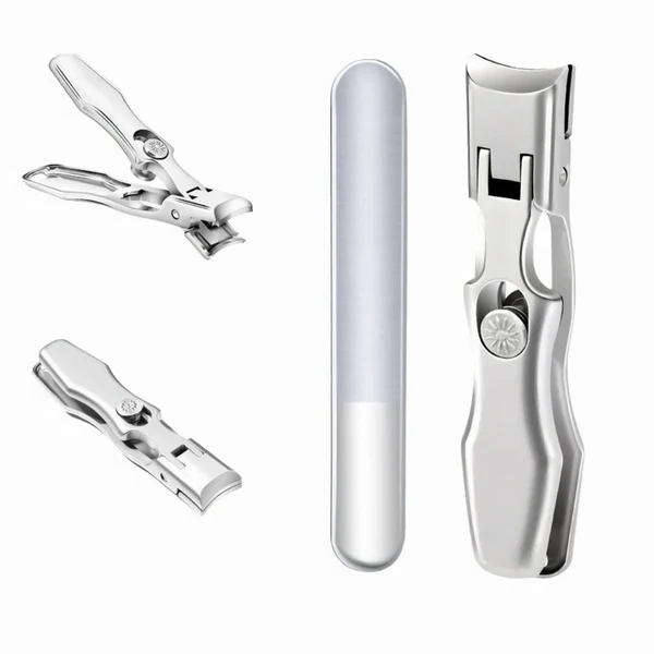 Carbon Steel Nail Cutter with Wide Jaw Opening and Built-In Catcher, Self-Locking