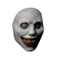 Full Face Smiling Demon Mask with Wide Grin and White Eyes for Halloween Costumes