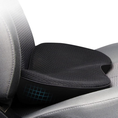 Car Seat Cushion with Memory Foam and 3.5-Inch Height Boost, Removable Breathable Cover