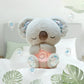 Breathing Koala Plush Toy with Heartbeat Sounds and Chest Light, Rhythmic Motion