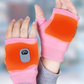 Heated Fingerless Gloves with Type-C Charging and 3 Heat Levels, One Size