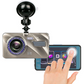 Dual Dash Camera 1080p with Front and Rear Recording and Impact Detection