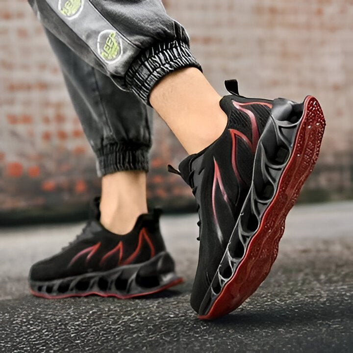 Mens Arch Support Walking Shoes with Wide Toe Box and Pronation Control