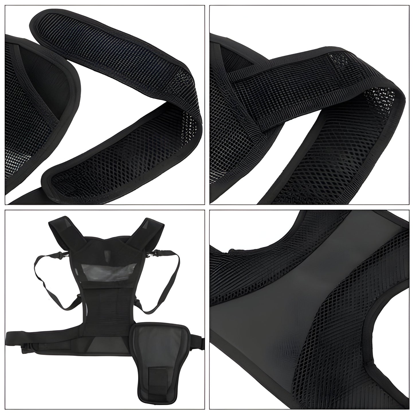 Camera Chest Harness with Dual Mount and Side Holster for Hands-Free Carrying
