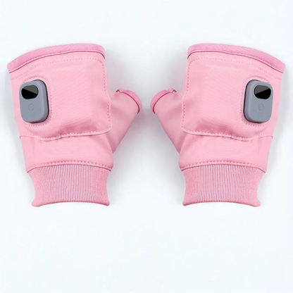 Heated Fingerless Gloves with Type-C Charging and 3 Heat Levels, One Size