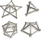 Magnetic Building Blocks Set with 36 Sticks and 27 Beads, Tin Storage