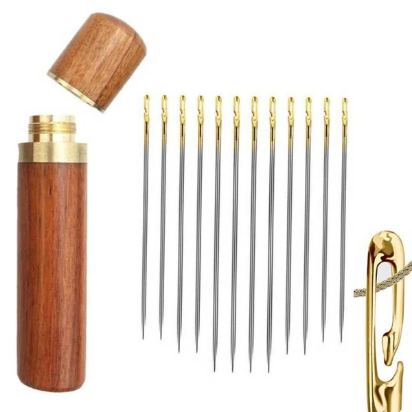 Easy Threading Sewing Needle Set with Side Slot Design, 30 Assorted Sizes
