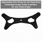 Chin Strap for Snoring with Adjustable Hook and Loop Closure and Breathable Fabric