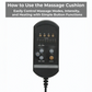 Vibrating Massage Cushion with Eight Nodes and Adjustable Heat for Chair and Car