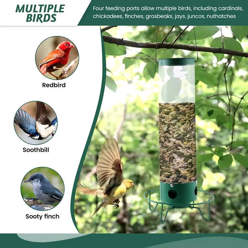 Mygametables Squirrel Proof Bird Feeder Hanging Mount