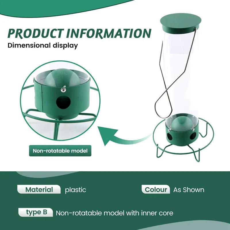 Mygametables Squirrel Proof Bird Feeder Hanging Mount