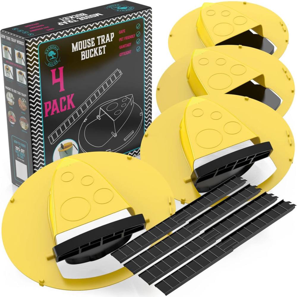 Mygametables Bucket Lid Mouse Trap, Auto-Reset Rodent Catcher