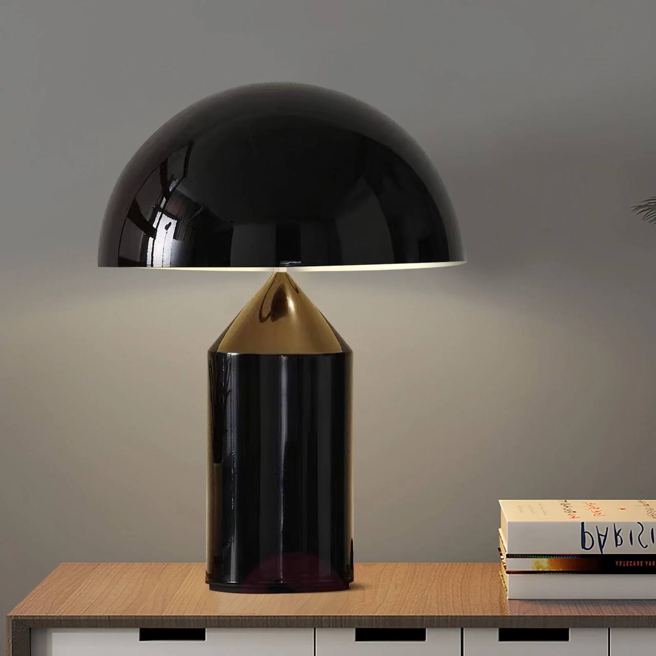 Atollo Table Lamp, Iconic Geometric Design