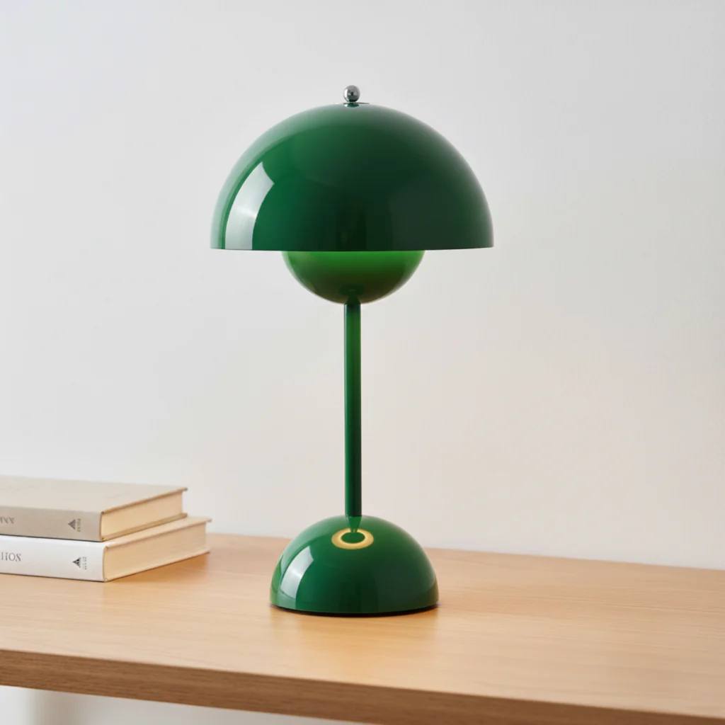 NordicNest Scandinavian Table Lamp, Dimmable Modern Bedside Light