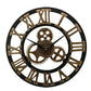 Industrial Wall Clock, Vintage Mechanical Design for Home or Office