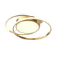 Round LED Ceiling Light, Nordic Minimal Flush Mount Design