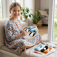 Punch Needle Embroidery Set with Pre-Printed Patterns and Adjustable Loop Height