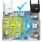 WiFi Range Extender with High-Gain Antennas and Gigabit LAN Port, Dual-Band Coverage