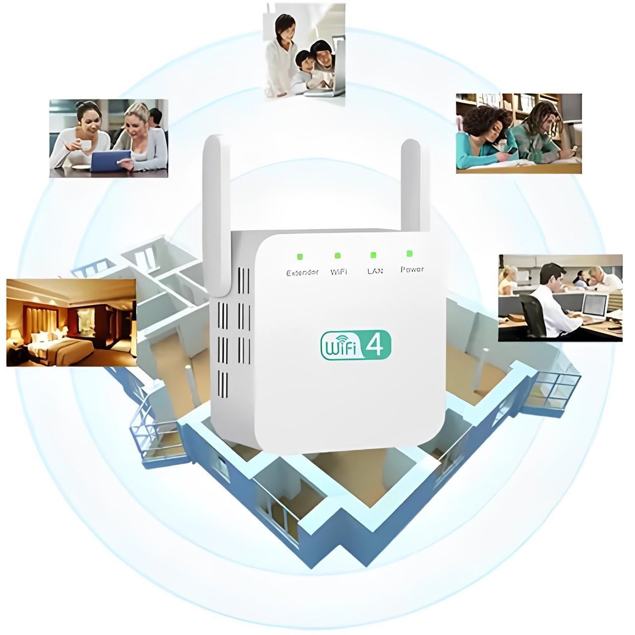 WiFi Repeater with Wall Penetrating Antenna and Multi-Device Support