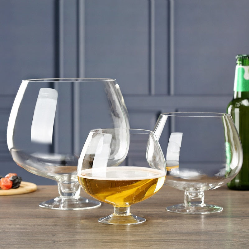 Giant Party Glass with Printed Design and Wide Mouth Opening, Multiple Sizes