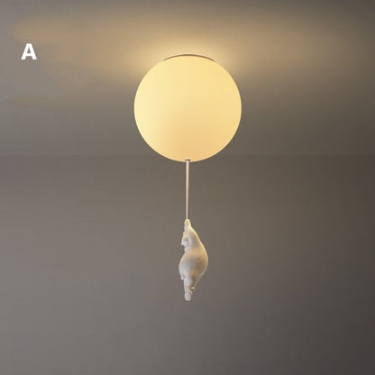 Balloon Bear Ceiling Light for Kids Room