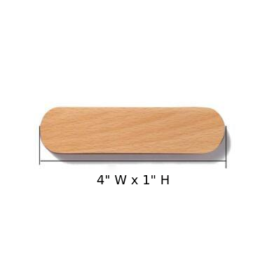 Magnetic Wooden Key Holder Wall Mount with Adhesive Backing and Oval  Design