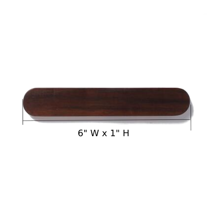 Magnetic Wooden Key Holder Wall Mount with Adhesive Backing and Oval  Design