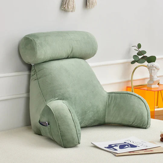 Ultra Plush Reading Bed Pillow with Arm and Back Support