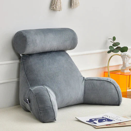 Ultra Plush Reading Bed Pillow with Arm and Back Support