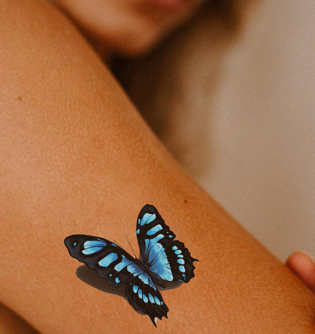Realistic butterfly temporary tattoos for ladies