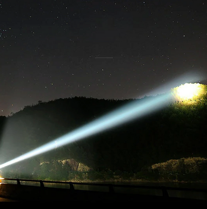 Rechargeable Tactical Flashlight with Adjustable Beam, IPX8 Rated