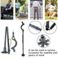 Adjustable Walking Stick with 12 Height Settings and 360-Degree Rotating Tip, 300lb Capacity