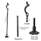 Adjustable Walking Stick with 12 Height Settings and 360-Degree Rotating Tip, 300lb Capacity