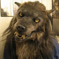 Wolf Mask with Movable Jaw and Silicone Hair Texture for Costume Events