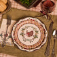 Iridescent Harvest Paper Plates with Dual Sizes and Mixed Patterns, 32 Count