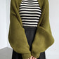 Knit Shrug Cardigan with Shift Fit and Full Sleeve Coverage