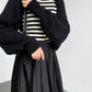 Knit Shrug Cardigan with Shift Fit and Full Sleeve Coverage