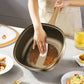 Nonstick Titanium Ceramic Pot with Iron Core Base and Glass Lid, 30cm