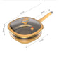 Nonstick Titanium Ceramic Pot with Iron Core Base and Glass Lid, 30cm