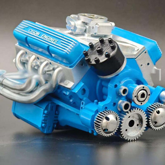 Working V8 Engine Model Kit with Ignition Module and Moving Pistons for RC All Vera Mart