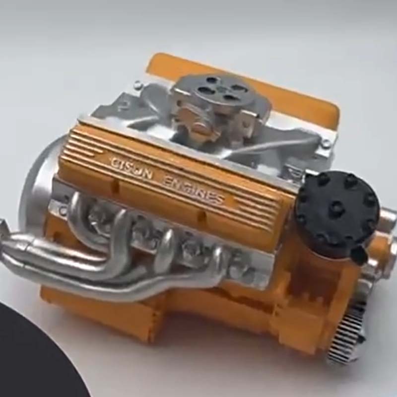 Working V8 Engine Model Kit with Ignition Module and Moving Pistons for RC All Vera Mart