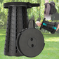 Telescopic Stool with Adjustable Height and Carrying Straps, 330 Pound Capacity
